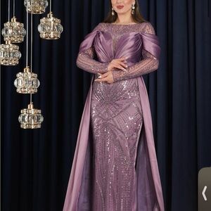 Lavish Lavender Sequin Gown